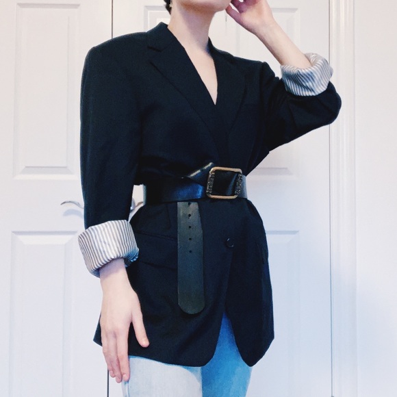 VanLaack Men’s Navy Blazer with striped inside - Picture 2 of 4